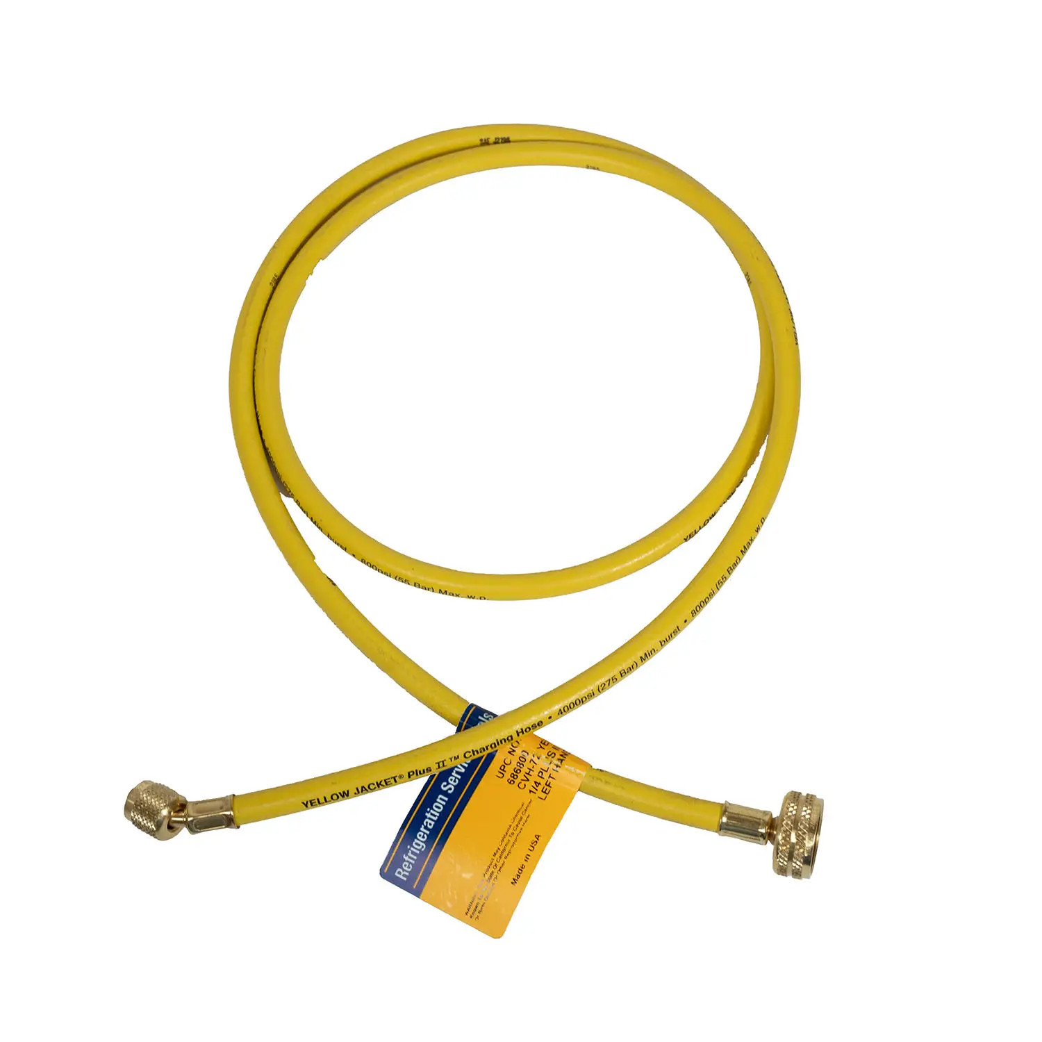 Yellow Jacket 30872 Left-H. A2L Adapter Hose, 3/4 in. NPS x 1/4 in. FF