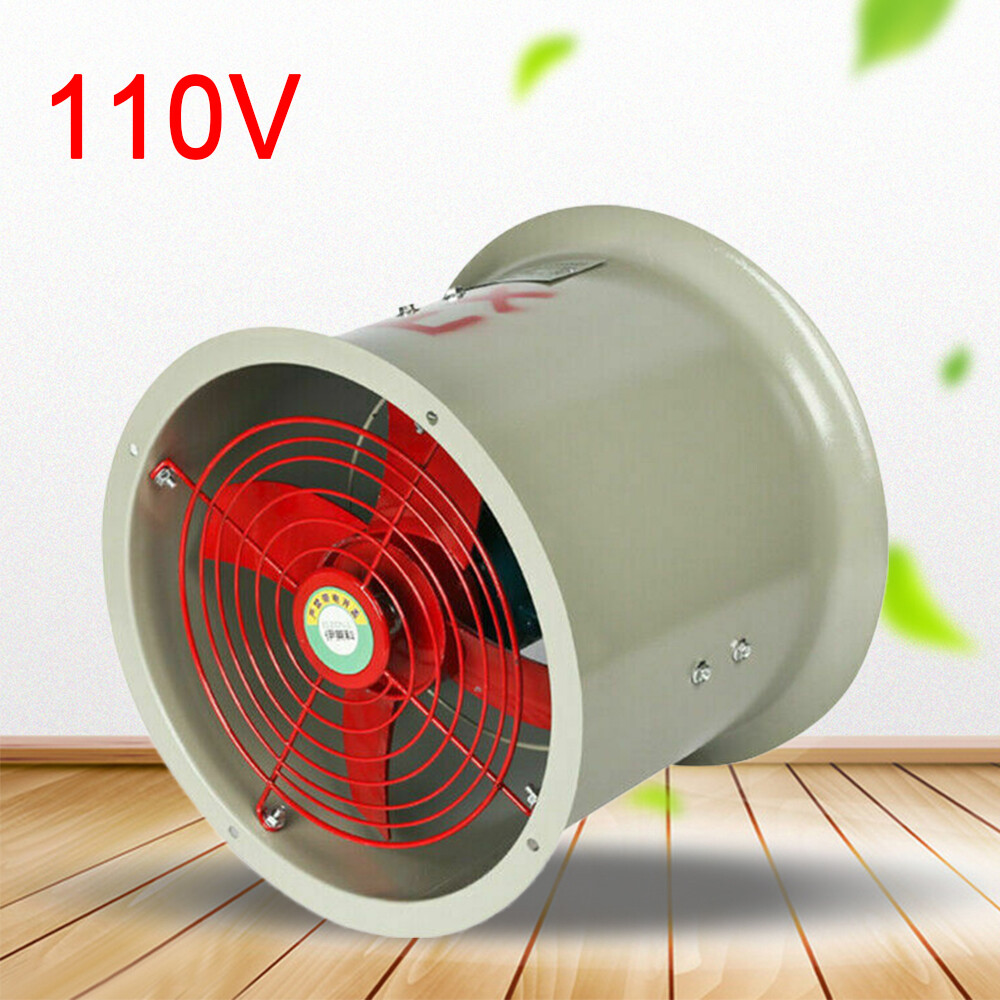 110V 12″ Explosion-proof Axial Fan Pipe Spray Booth Paint Fumes Exhaust Fan US