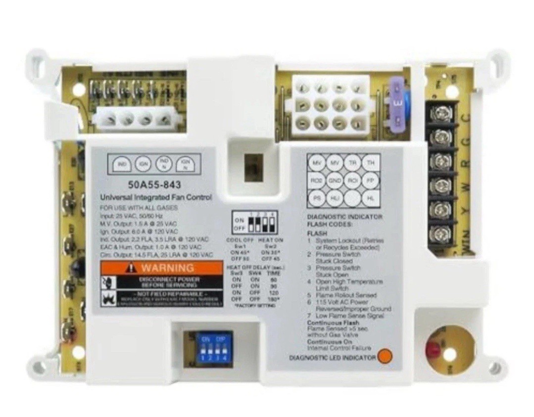 50A55-843 Furnace Control Board Furnace，Suitable for White Rodgers 50A55-843