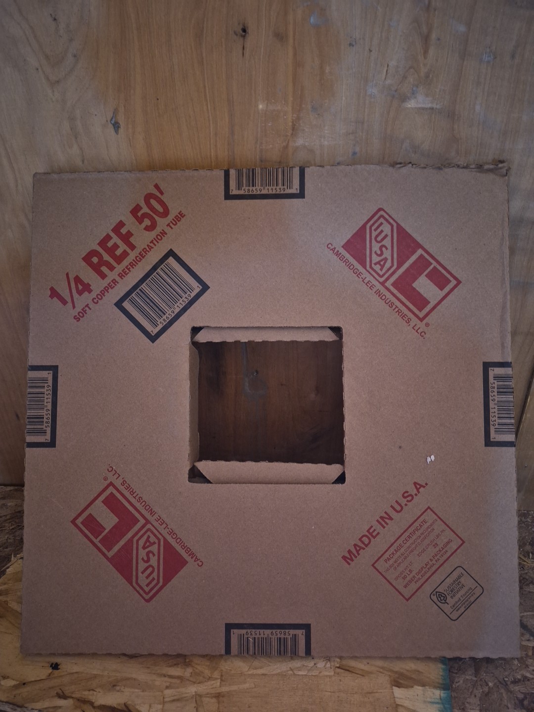 NEW IN BOX- Cambridge-Lee Industries 1/4″ REF 50′ Soft Copper Refrigeration Tube