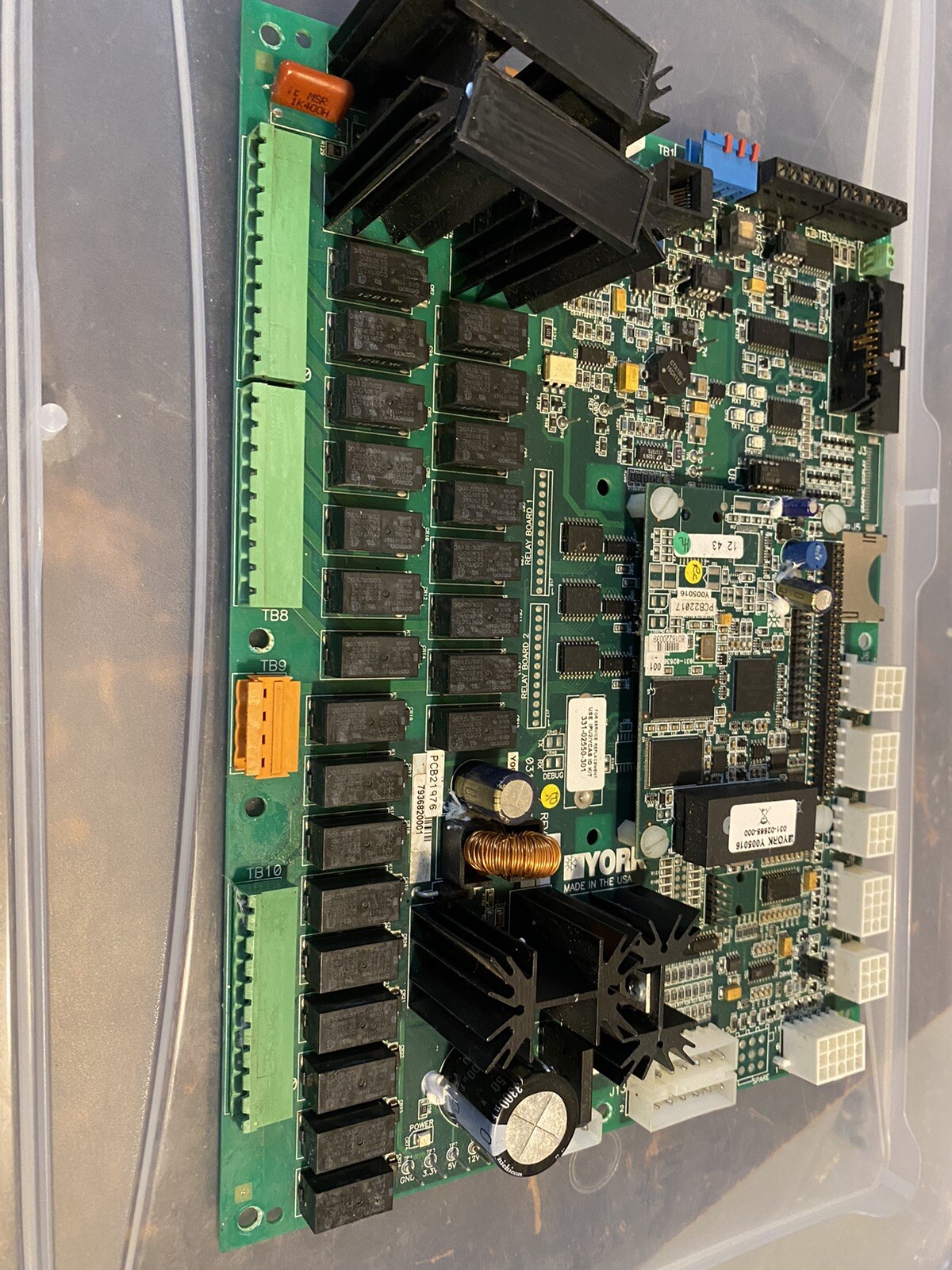 Parts or Repair York 031-02550-000 I/O Chiller Control Board