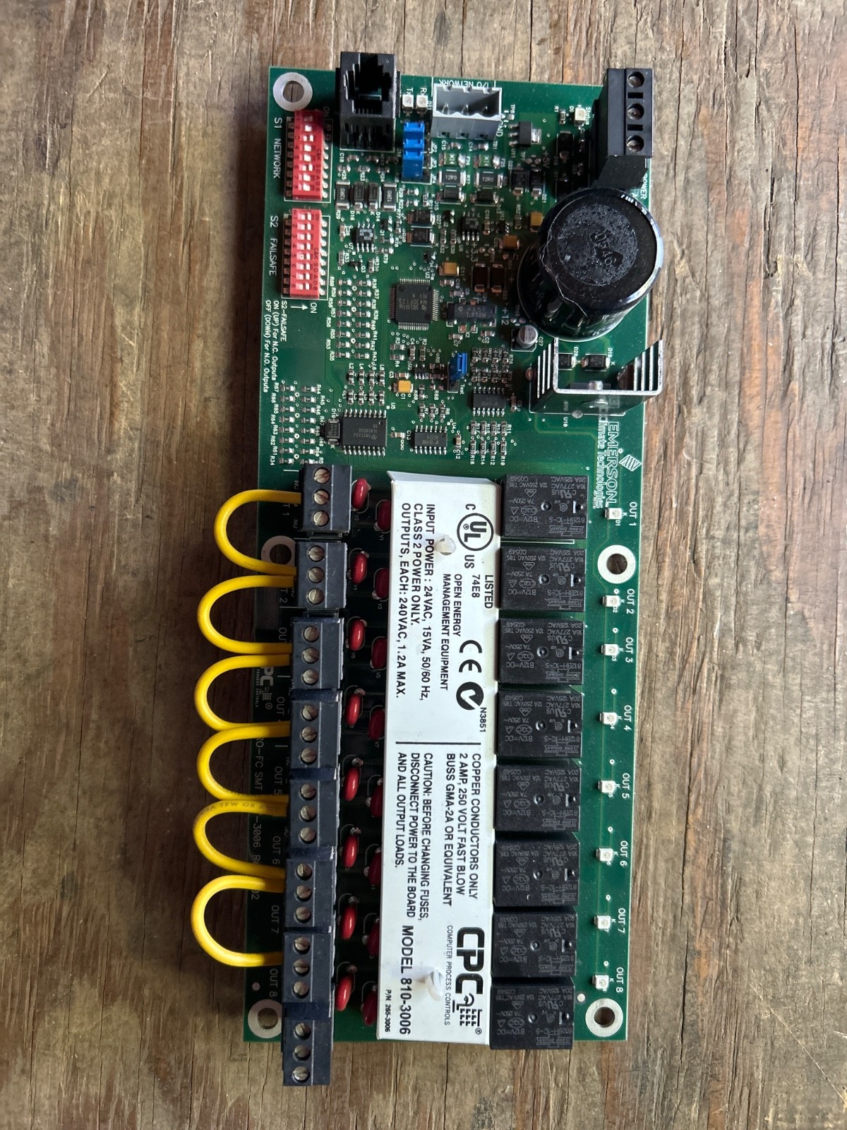 Emerson computer process controls refrigeration control board 573-3006