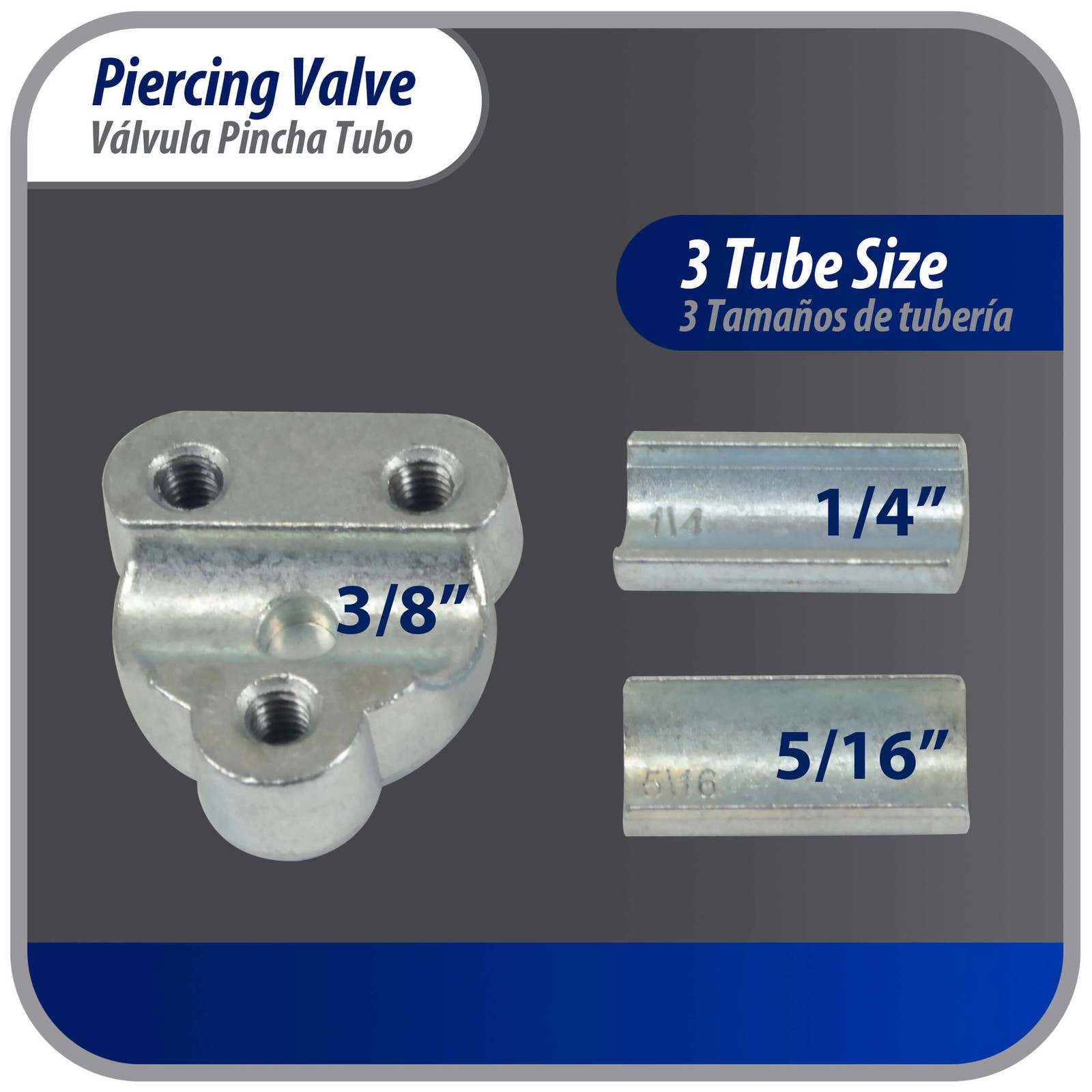 Appli Parts APT-PV210 Bullet Piercing Valve kit with 1/4, 5/16 or 3/8 in tube si