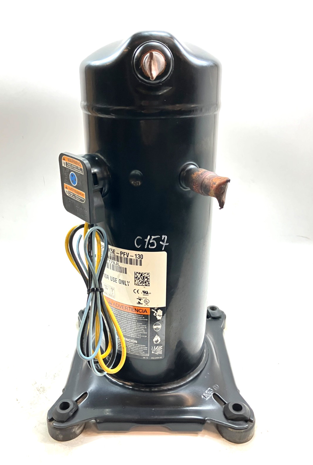 Copeland 2.5 Ton Scroll Compressor ZP31K5E-PFV-130 R410A 208/230V 1 PH used C157