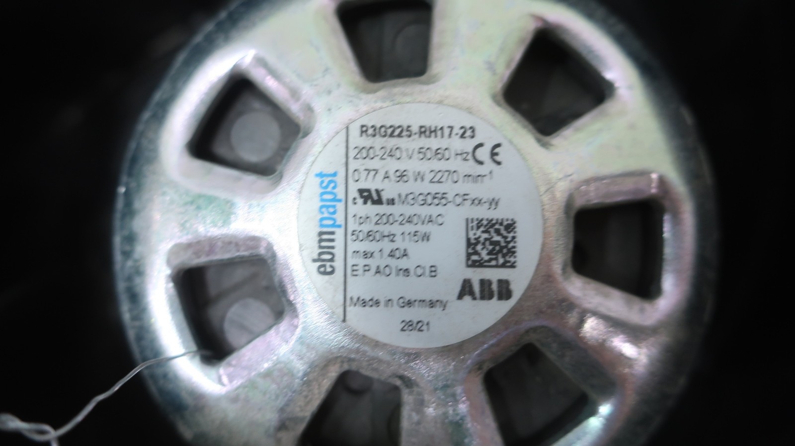 Ebm-papst R3G225-RH17-23 Centrifugal Fan 200-240v-ac