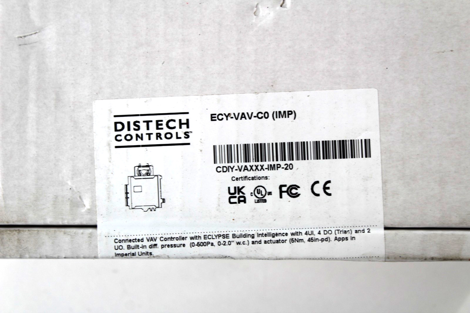 DISTECH CONTROLS ECLYPSE ECY-VAV 2025 ECY-VAV-C0 (IMP) BRAND NEW IN BOX