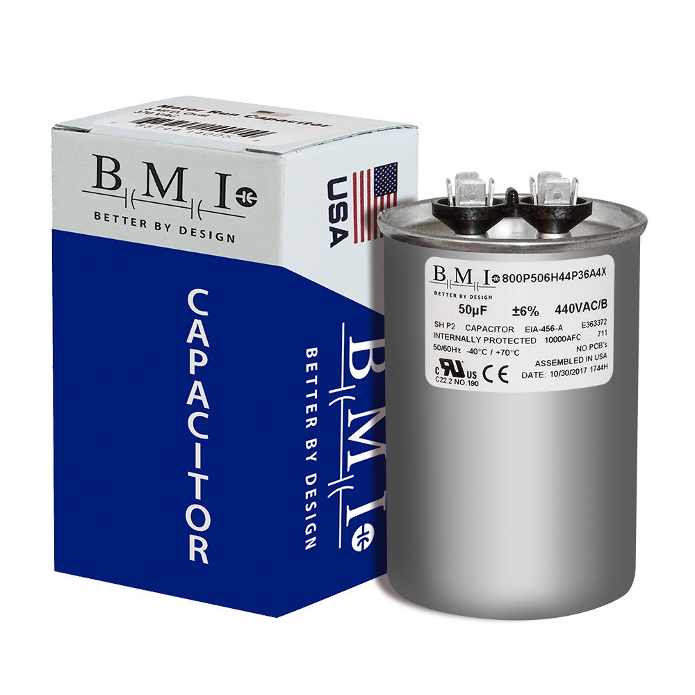 Motor Run Capacitor 50mfd 50uf 440V 440VAC 370VAC Round Metallized USA MADE