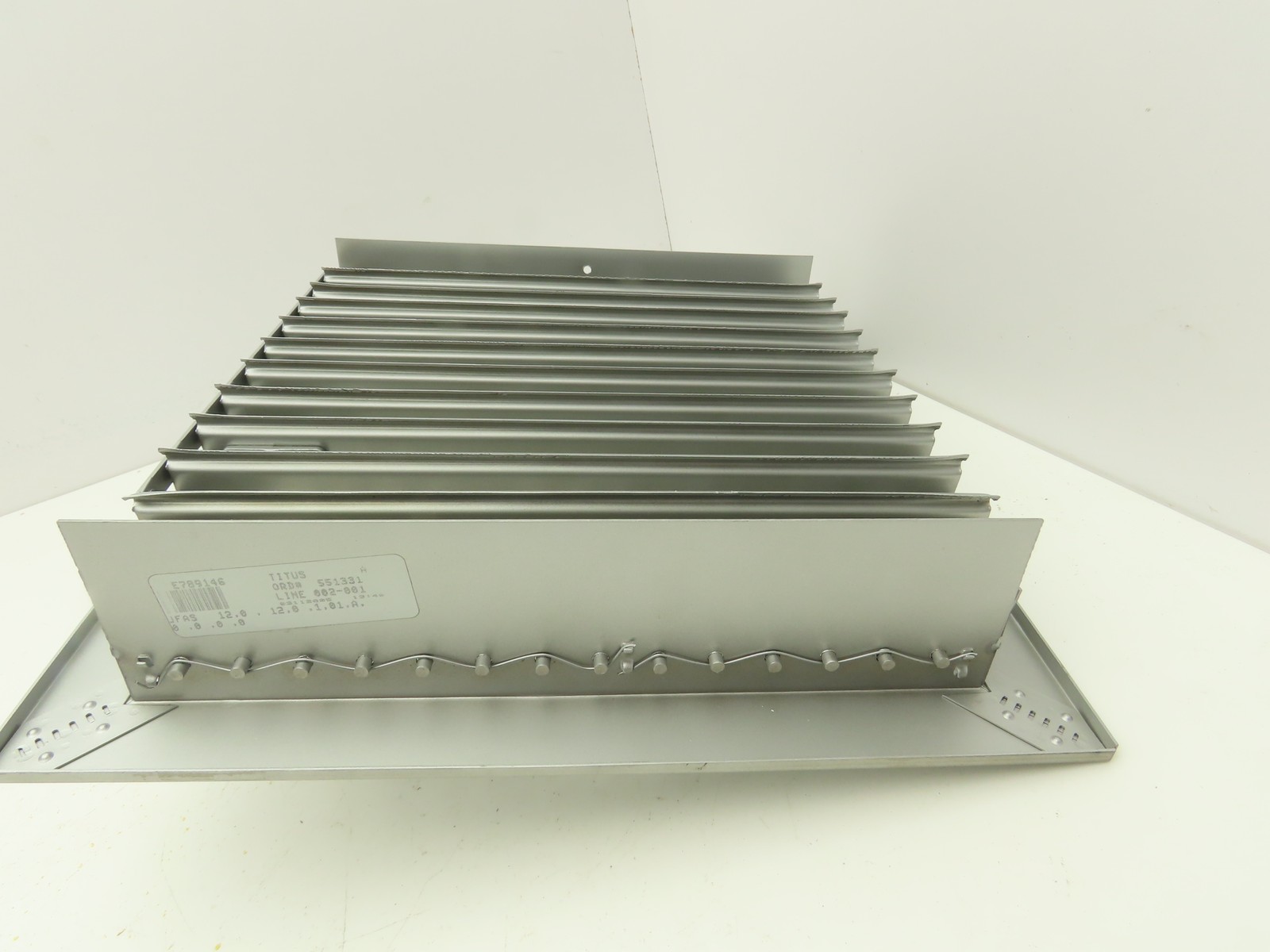 Manual Adjustable Louver Ventilation Duct Damper 12″x12″ 2 Way Control 1 Lever