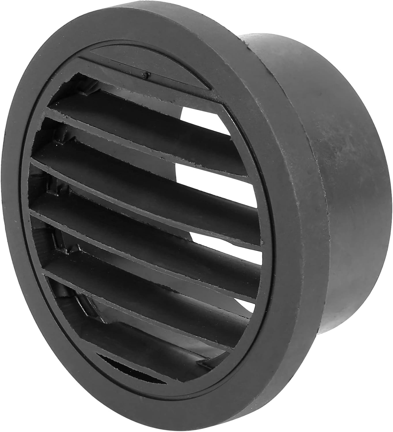 75mm Round Car Heater Ducting Warm Air Vent Outlet 360 Degrees Rotatable Black