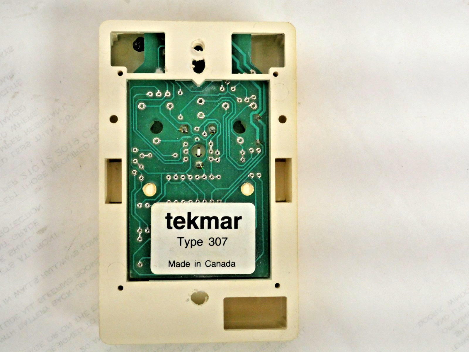 Tekmar 307 2K RTU READ DESCRIPTION