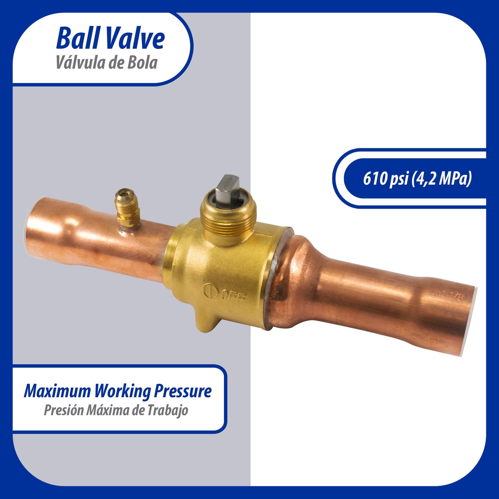 Appli Parts APBV-138 1-3/8 in Shut Off Ball Valve ODF Universal Replacement 610