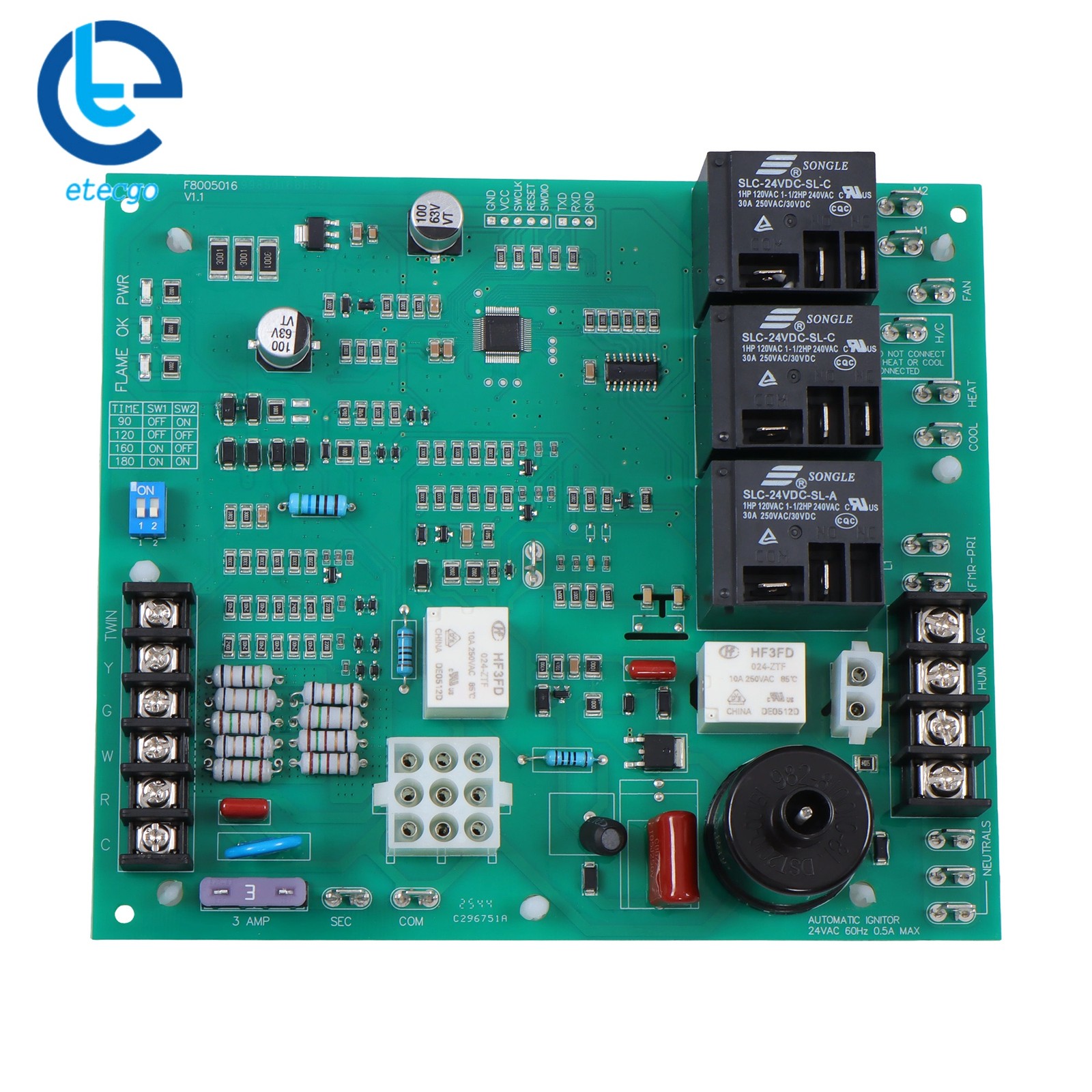 ICM292 Furnace Control Board 62-24140-02 62-24140 Circuit Board Ignition Control