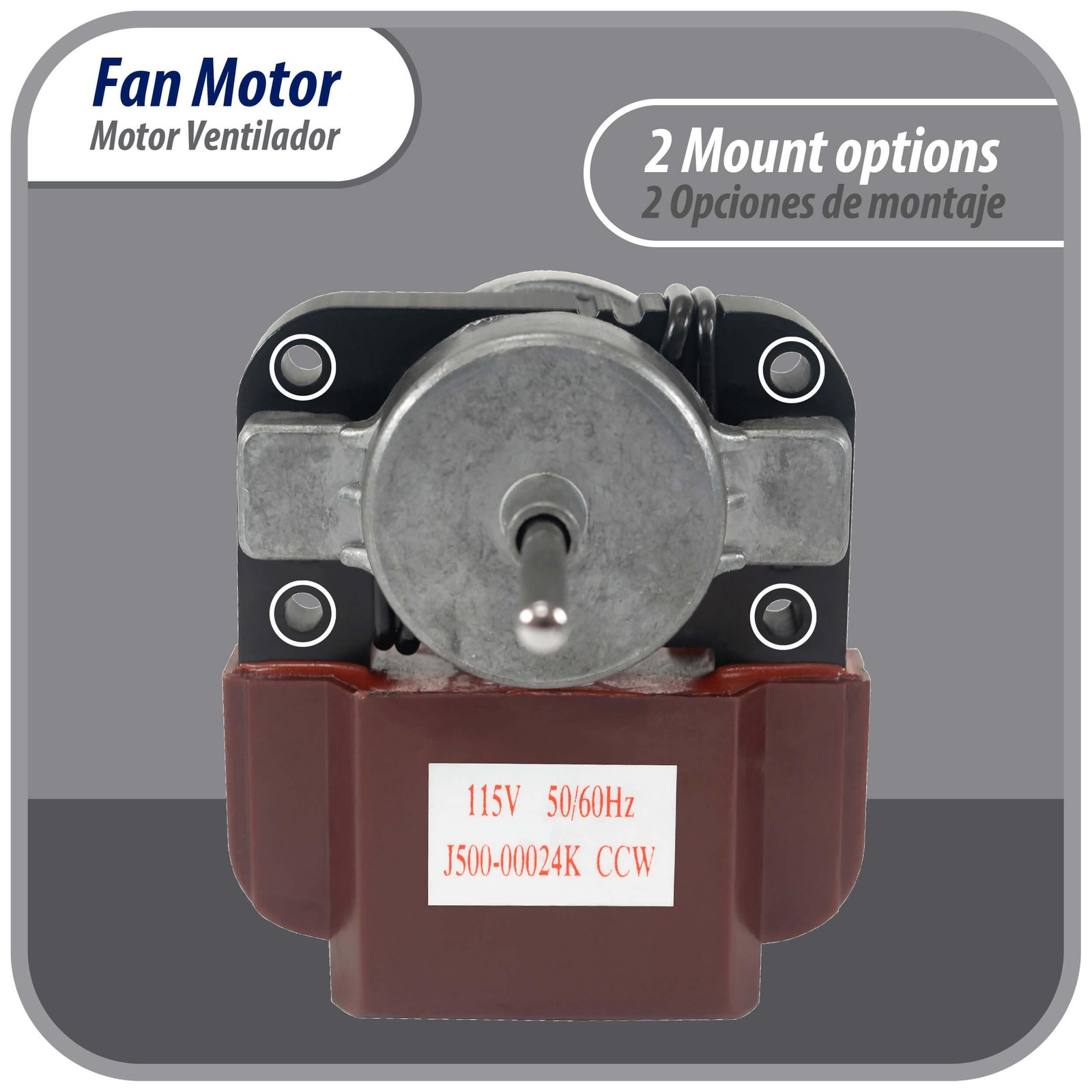 Appli Parts APFM-500 8 W Fan Motor, 110 V, 50/60 Hz, 0.16 A, 2800 rpm, CCW rotat