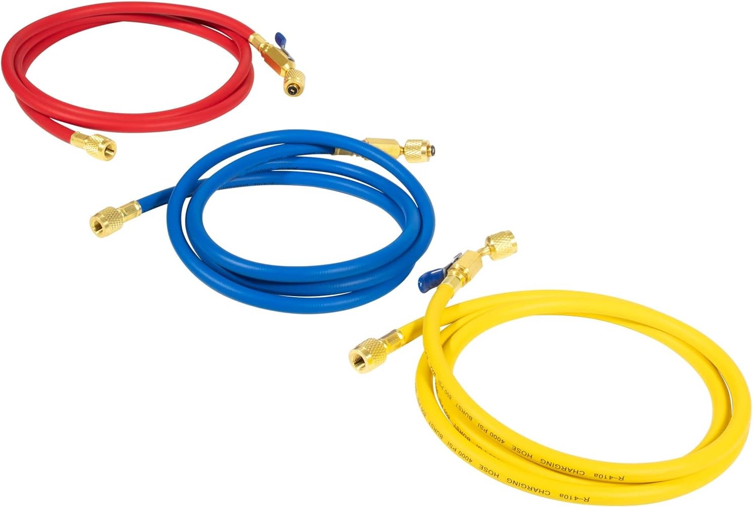 29986 Plus II 1/4″ Hose with Compact Ball Valve End Refrigerant Charging Hose