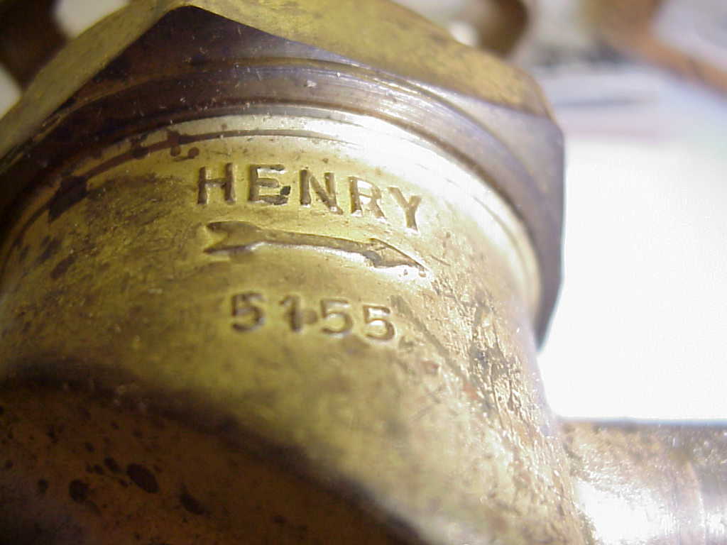 HENRY 5165 PACKLESS 5/8″ O.D. GOLDEN BANTAM GLOBE VALVE 500 PSI NOS- *FREE SHIP*