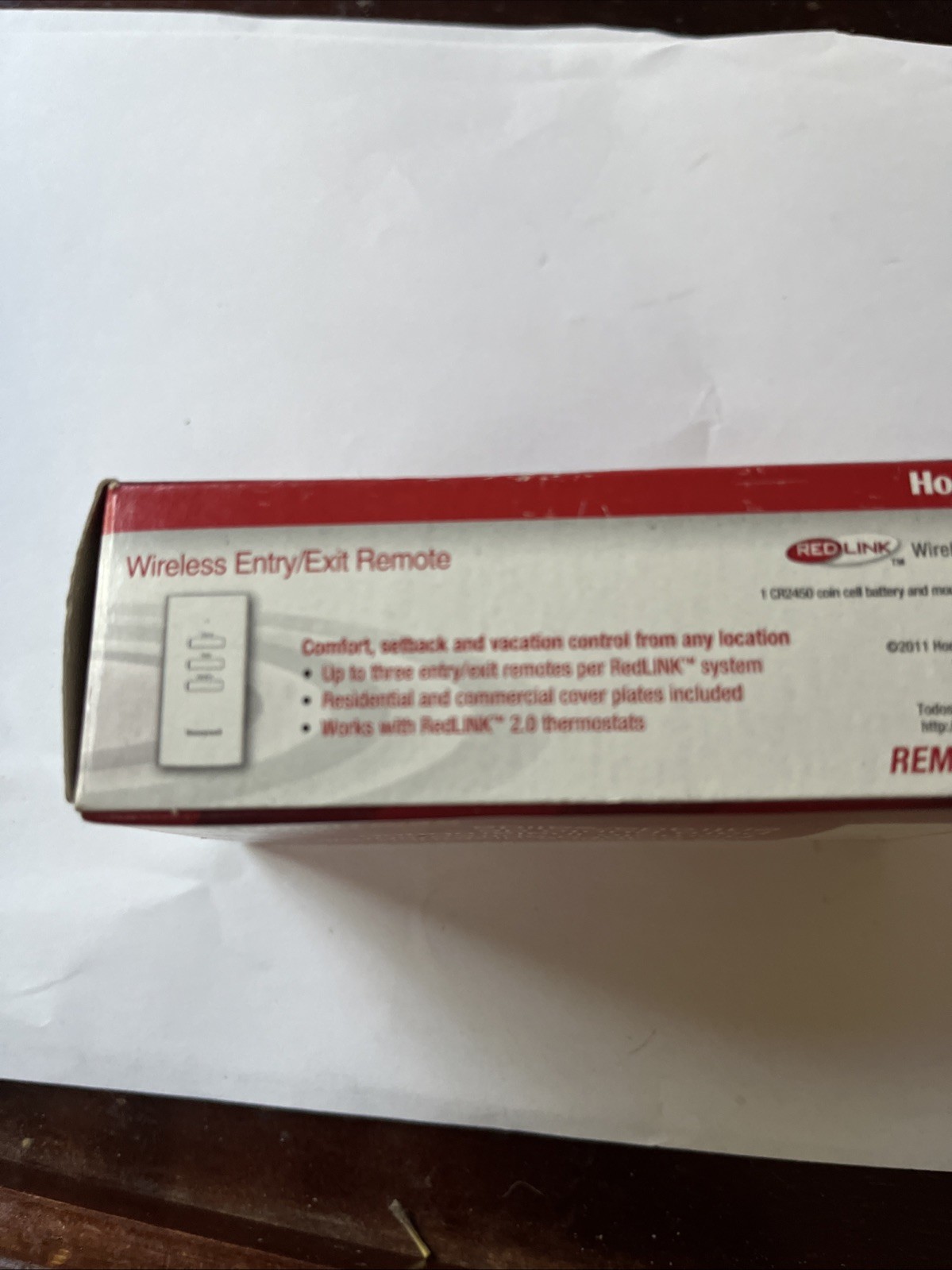 HONEYWELL REM1000R1003 WIRELESS ENTRY/EXIT REMOTE FOR HONEYWELL REDLINK ENABLED