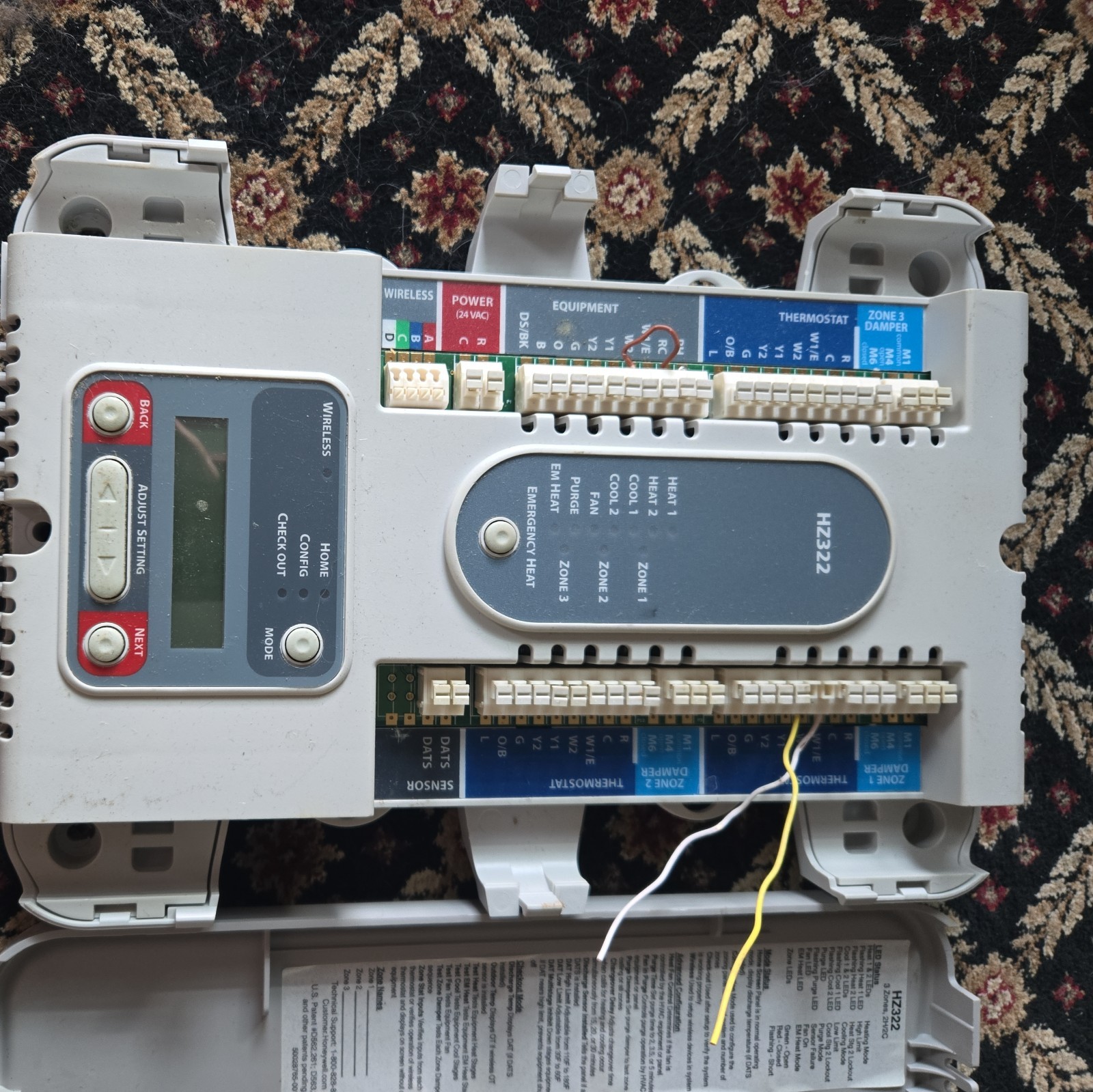 used Honeywell HZ322 Truezone Panel RedLink Wireless Technology
