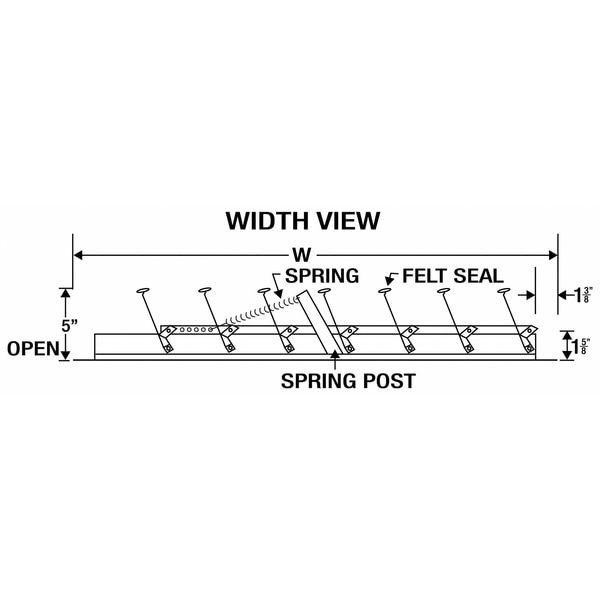 Dayton 3Hhr4 36 In Whole House Fan Economy Ceiling Shutter / Ceiling Shutter