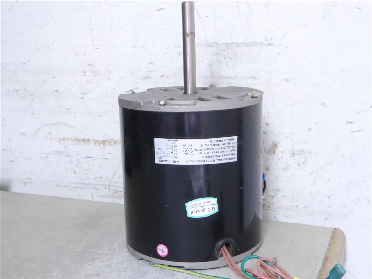 CHANGZHOU SINYA YDK140-580-6 3/4HP 115V 4SPD Blower Motor 194390000001