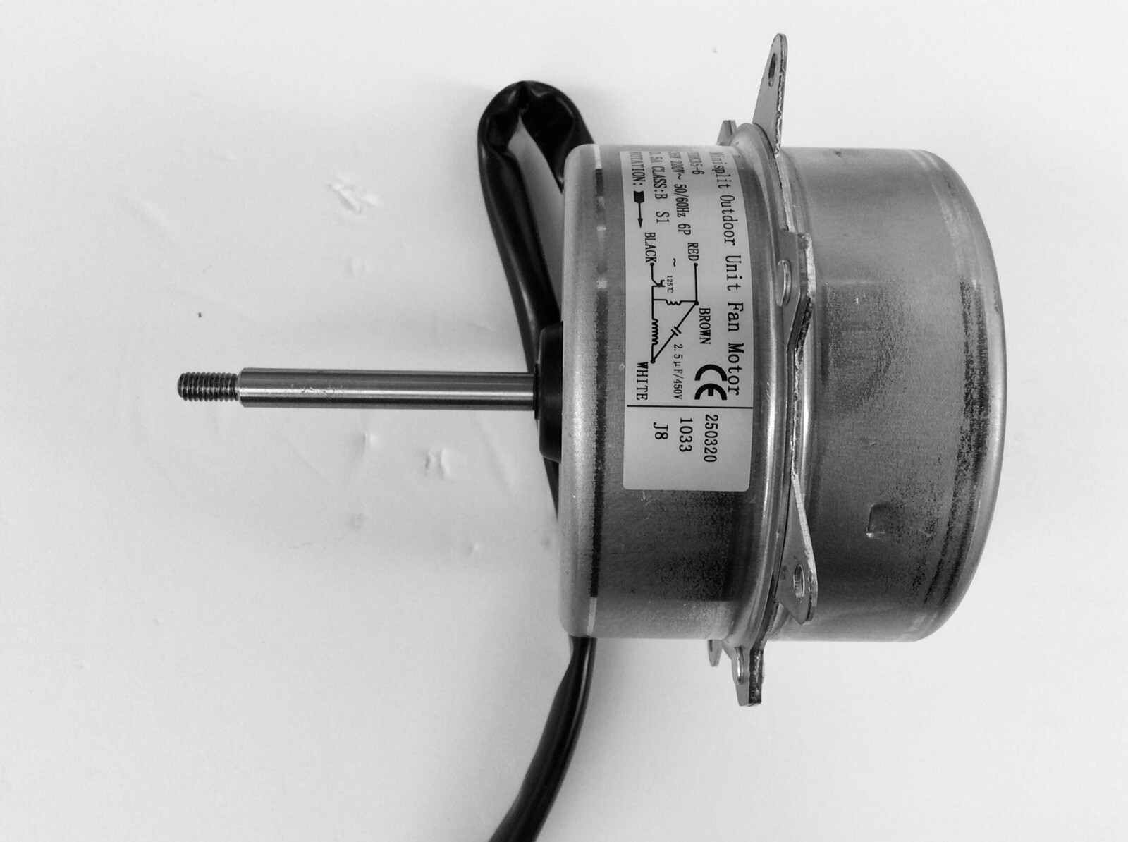 35 WATT MINI SPLIT CONDENSER FAN MOTOR 220V/50-60Hz-5/16″ SHAFT DIAMETER.