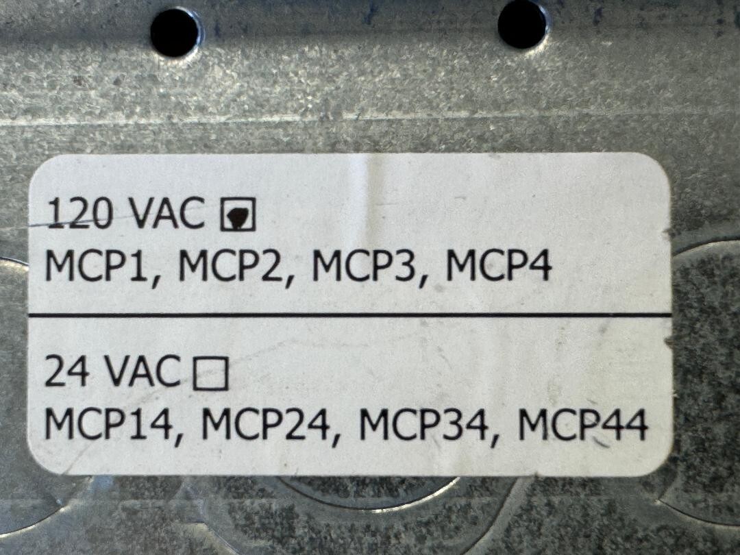 RUSKIN: SINGLE DAMPER PUSH-START CONTROL PANEL: MCP4