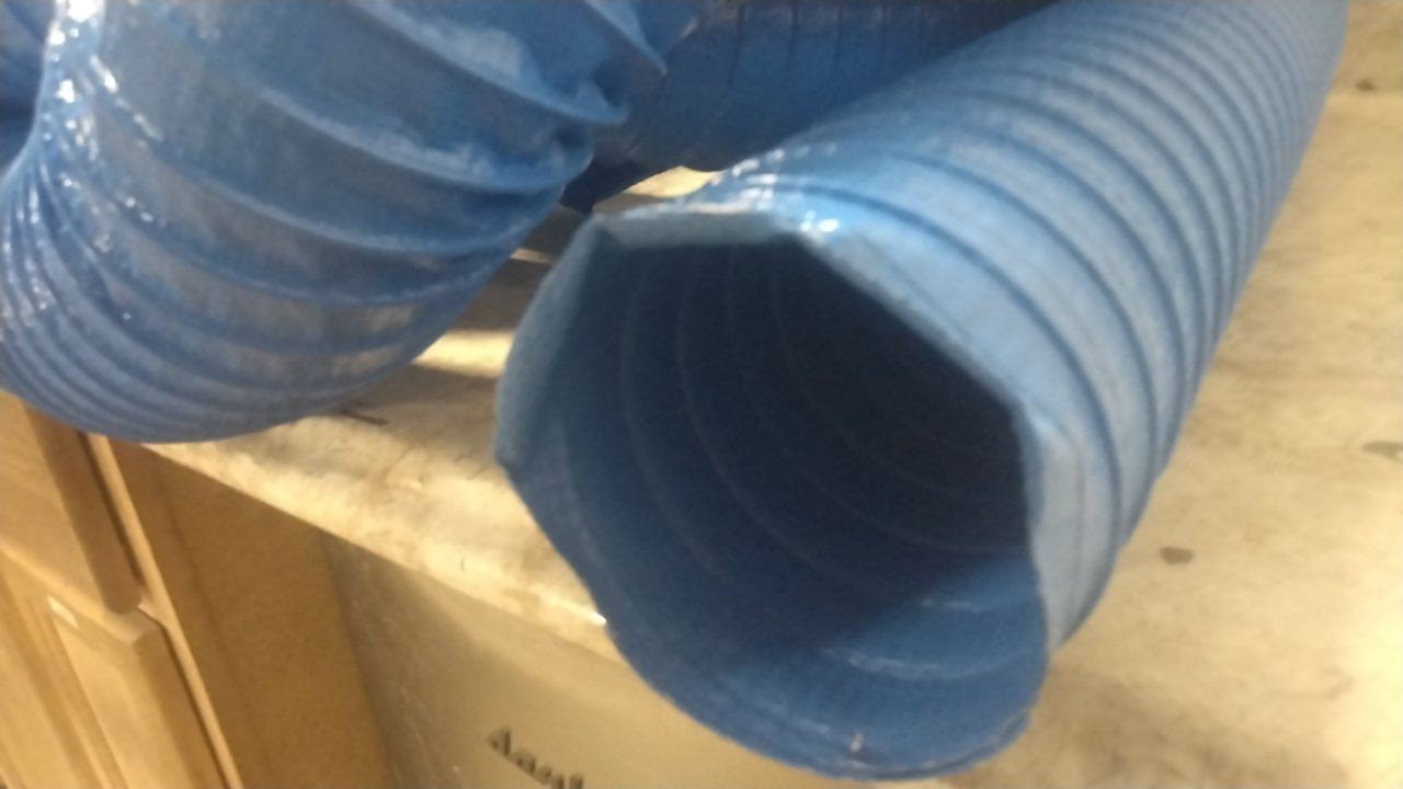 Flexaust Co. Inc. 2480400401A 4 In Inside Dia 25 Ft L Blue Industrial Duct Hose