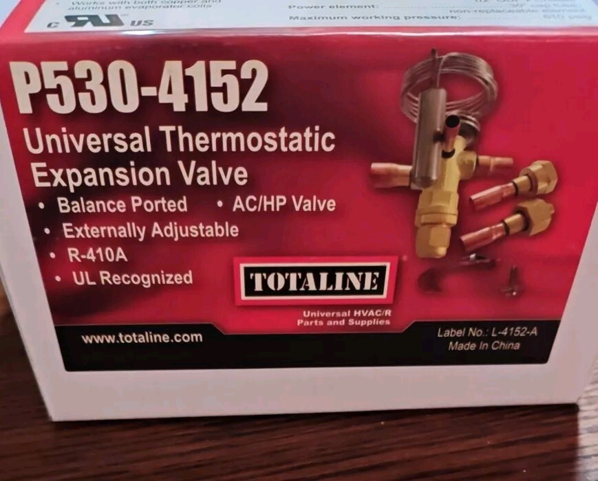 TOTALINE P530-4152 Universal Thermostatic Expansion Valve