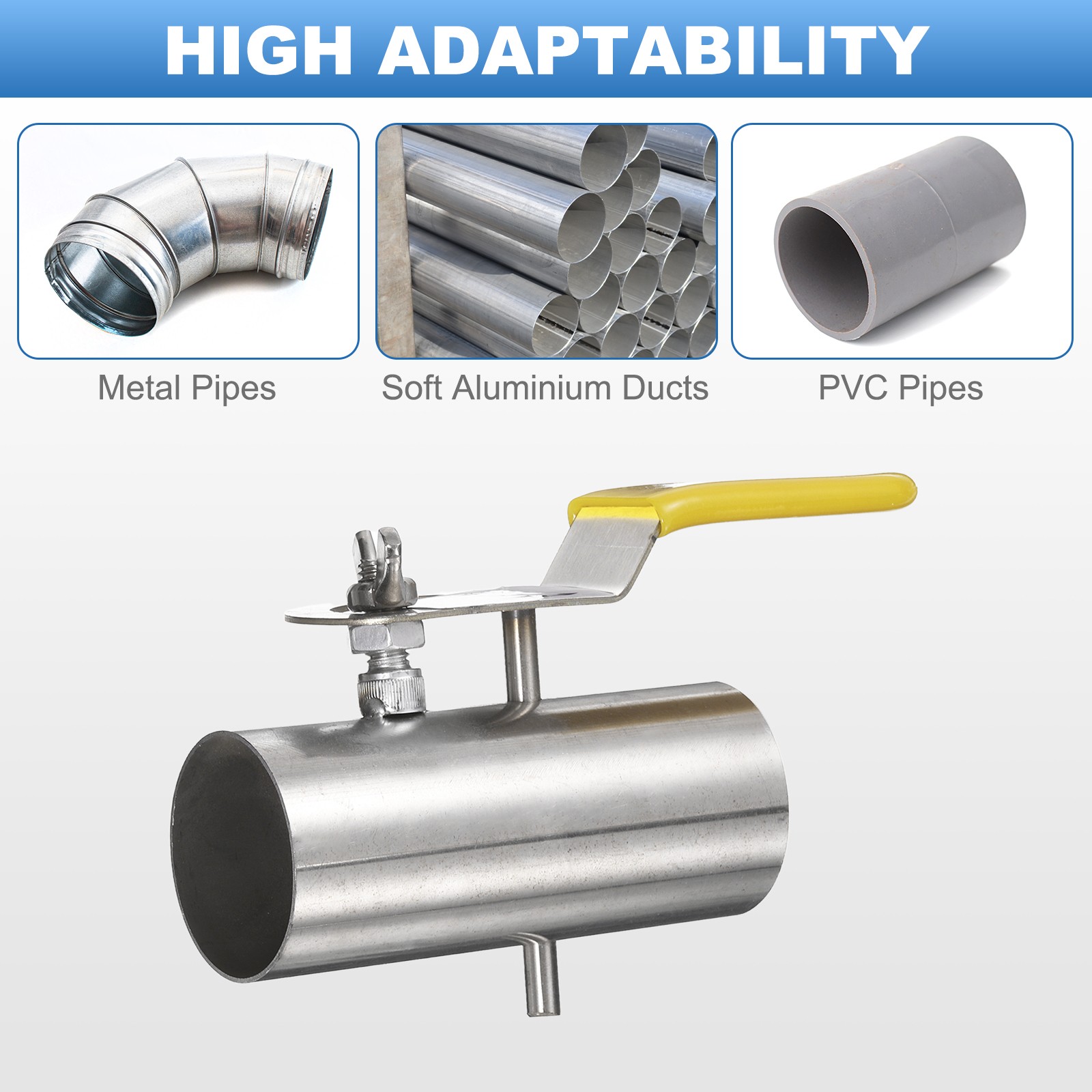 1-1/2 Inch OD Duct Backdraft Damper Manual Volume Damper for Vents Fans