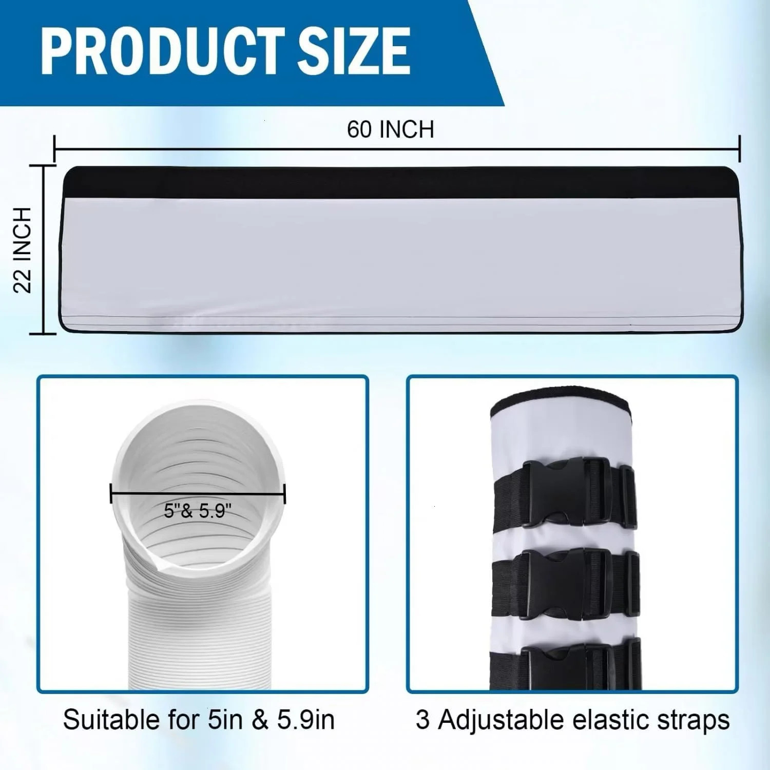 YoleShy Portable AC Hose Insulation Sleeve Thick Portable Air Conditioner Hose C