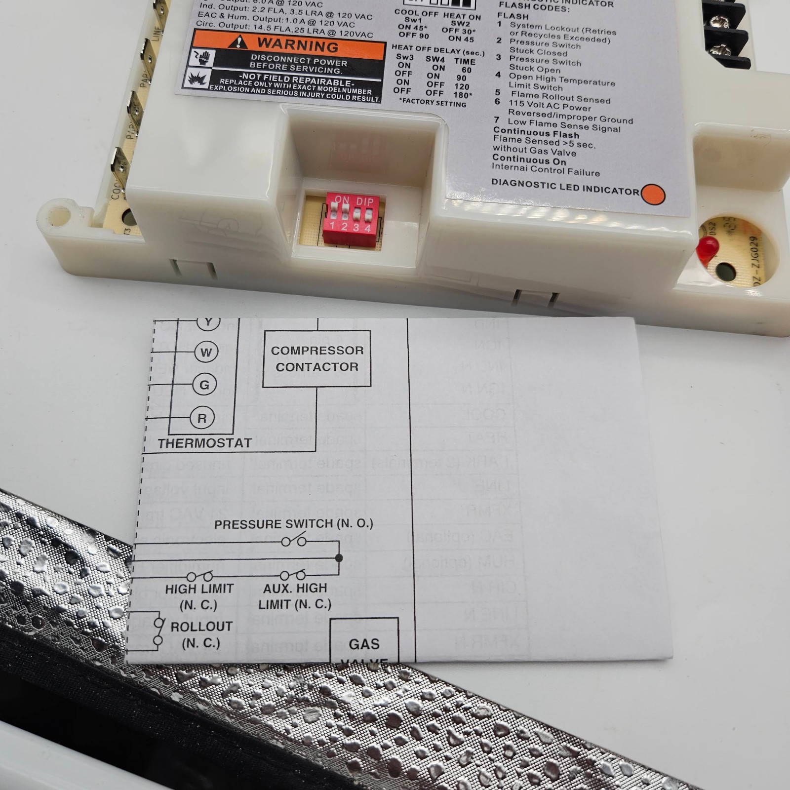 50A55-843 Furnace Control Circuit Board Replacement For White Rodgers open