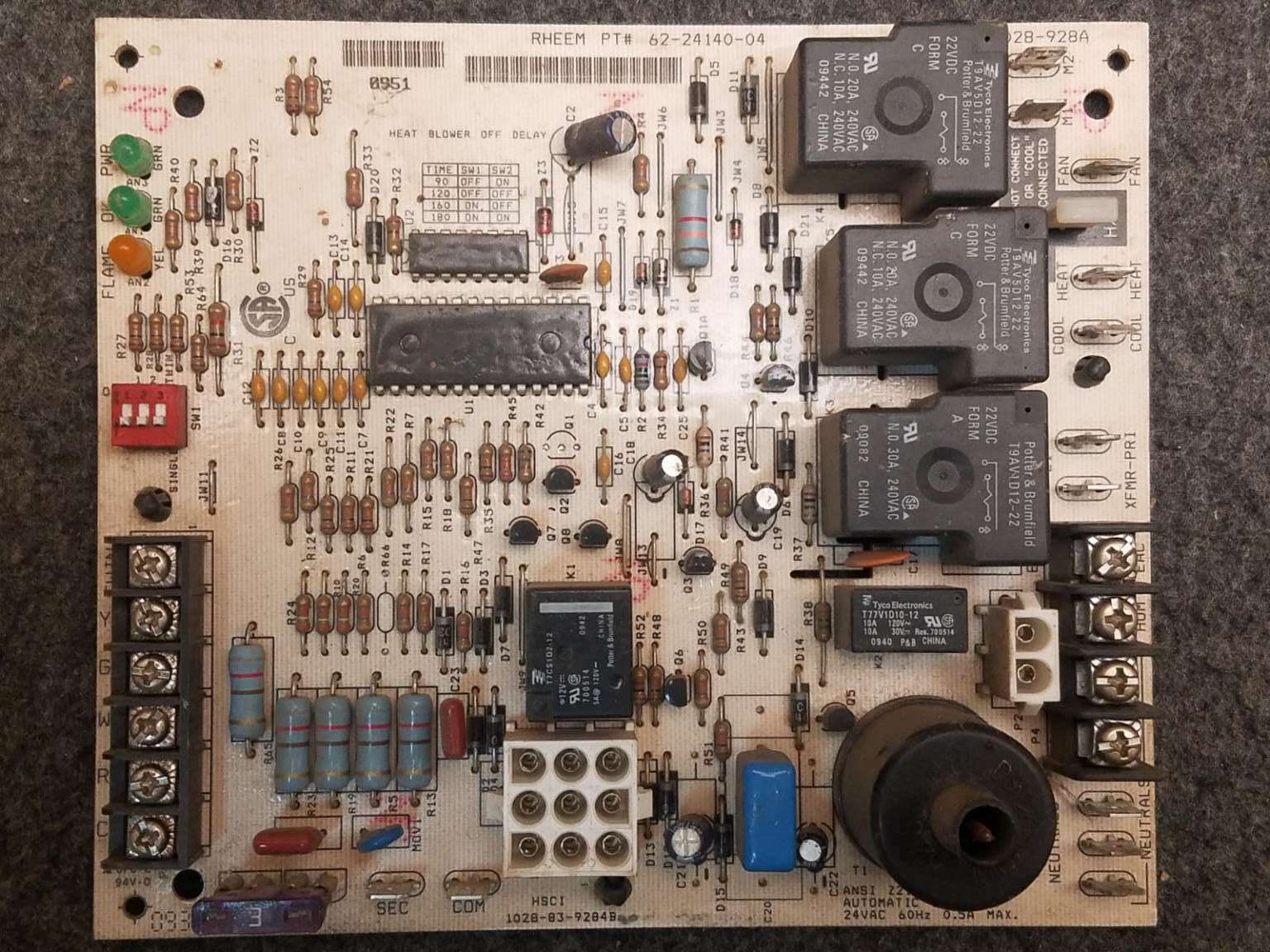Rheem Ruud 62-24140-04 Spark Ignition Control Circuit 1028-928A