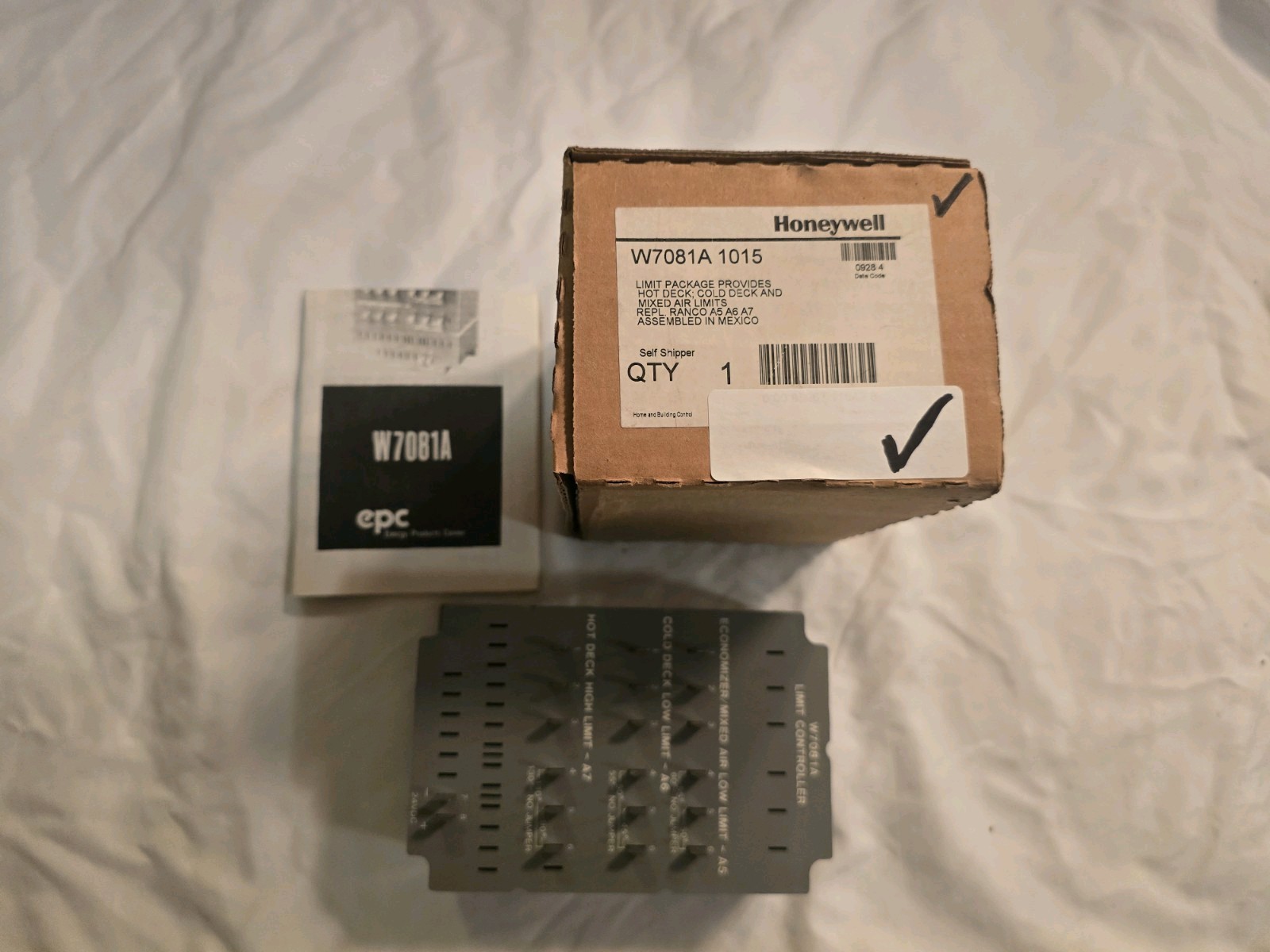 Honeywell W7081A1015 W7081A Limit Controller Mixed Air/Economizer 24 VDC