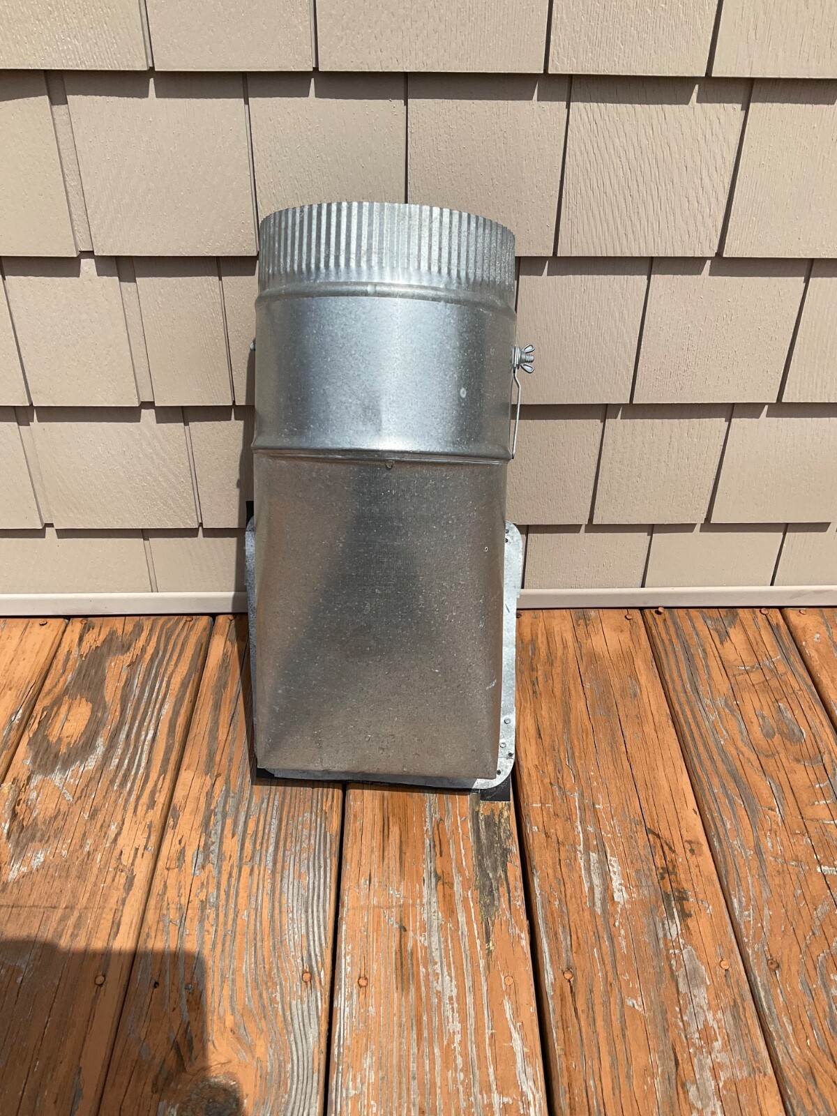 HVAC Duct 7” round stick on top take off with damper