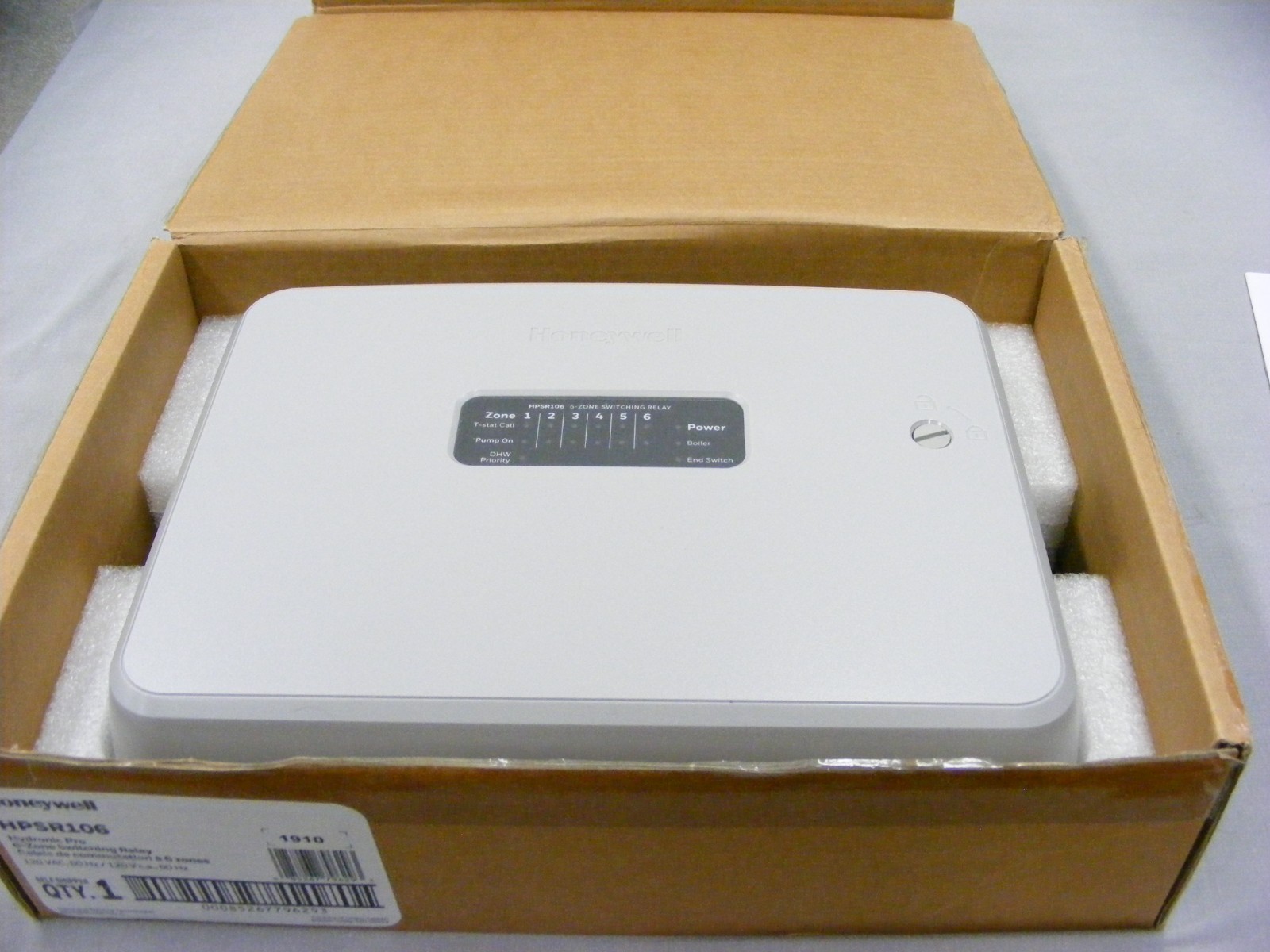 Honeywell HPSR106 Hydronic Pro 6 Zone Switching Relay Panel Heating Boiler