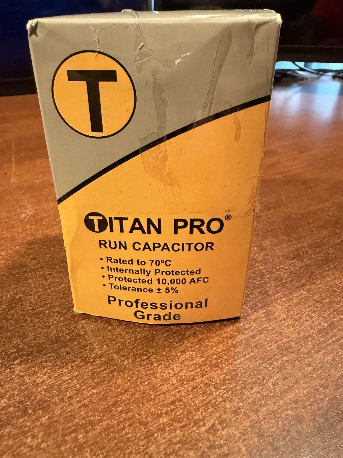 TitanPro TRCFD505 HVAC Round Dual Motor Run Capacitor 50/5 MFD/UF440/370 Volts