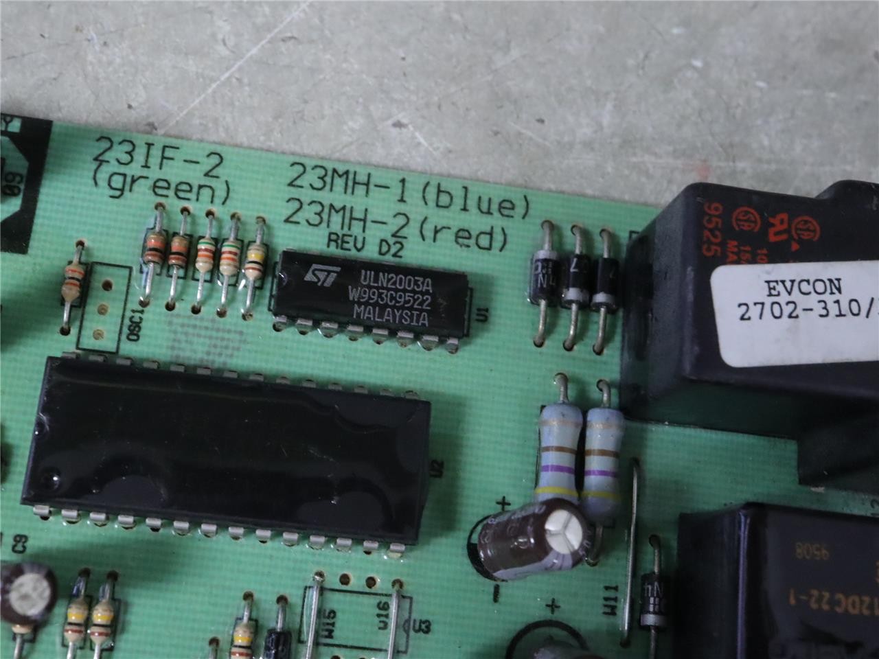 York Coleman Evcon 2702-310/A (green) Furnace Control Circuit Board 23IF-2