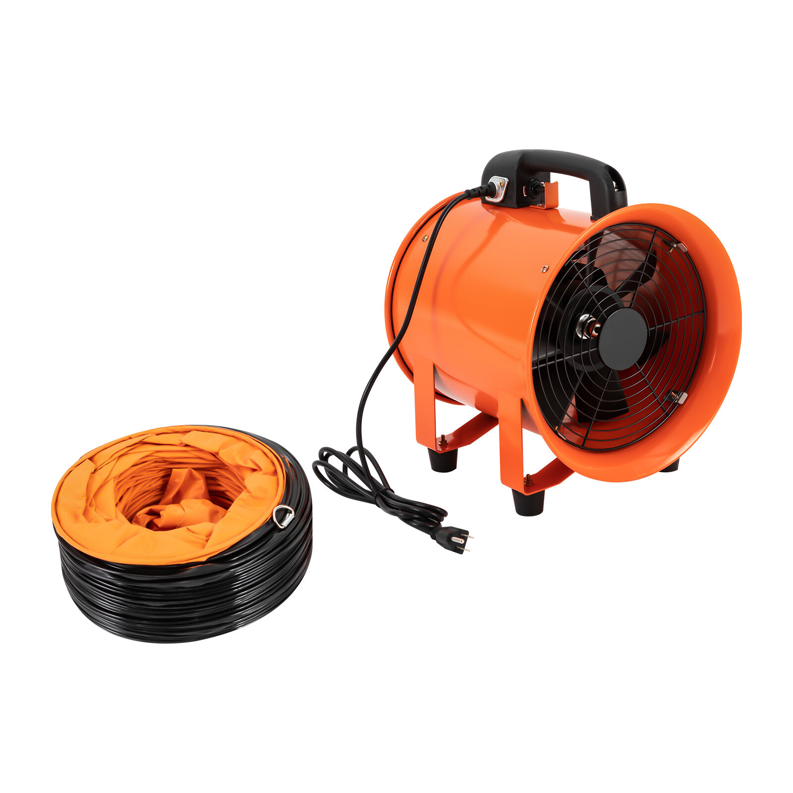 10″ Extractor Fan Blower Duct Hose Ventilator Portable Industrial Air Mover 320W