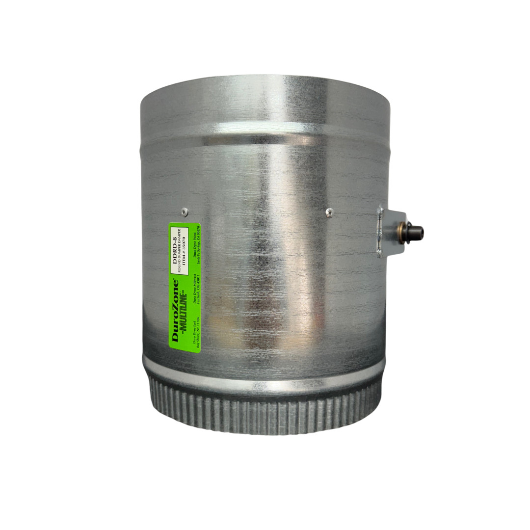 Durozone 8 inch round bypass barometric pressure relief damper