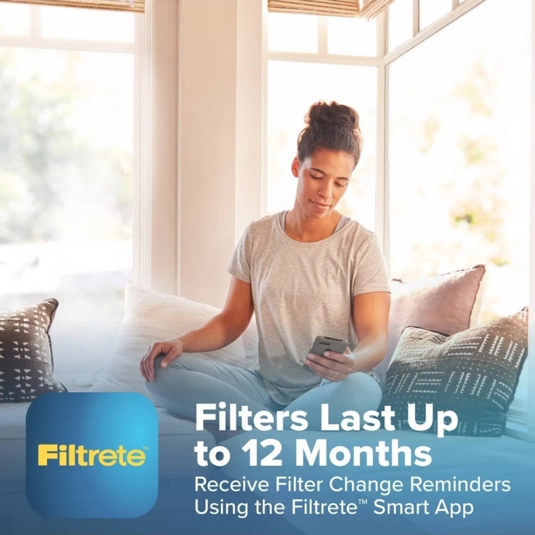 2 Pack of Filtrete 16x25x4 Refillable Air Filter replacement, MPR 1550, MERV