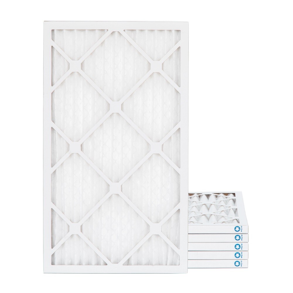 10x24x1 MERV 8 Pleated AC Furnace Air Filters. 6 Pack. Made in USA