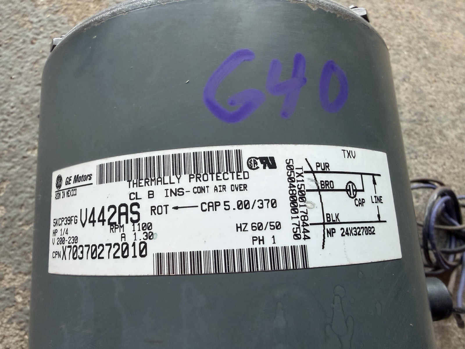 Trane X70370272010 1/4HP Condenser Fan Low Use 5KCP39FGV442AS Ships Same Day