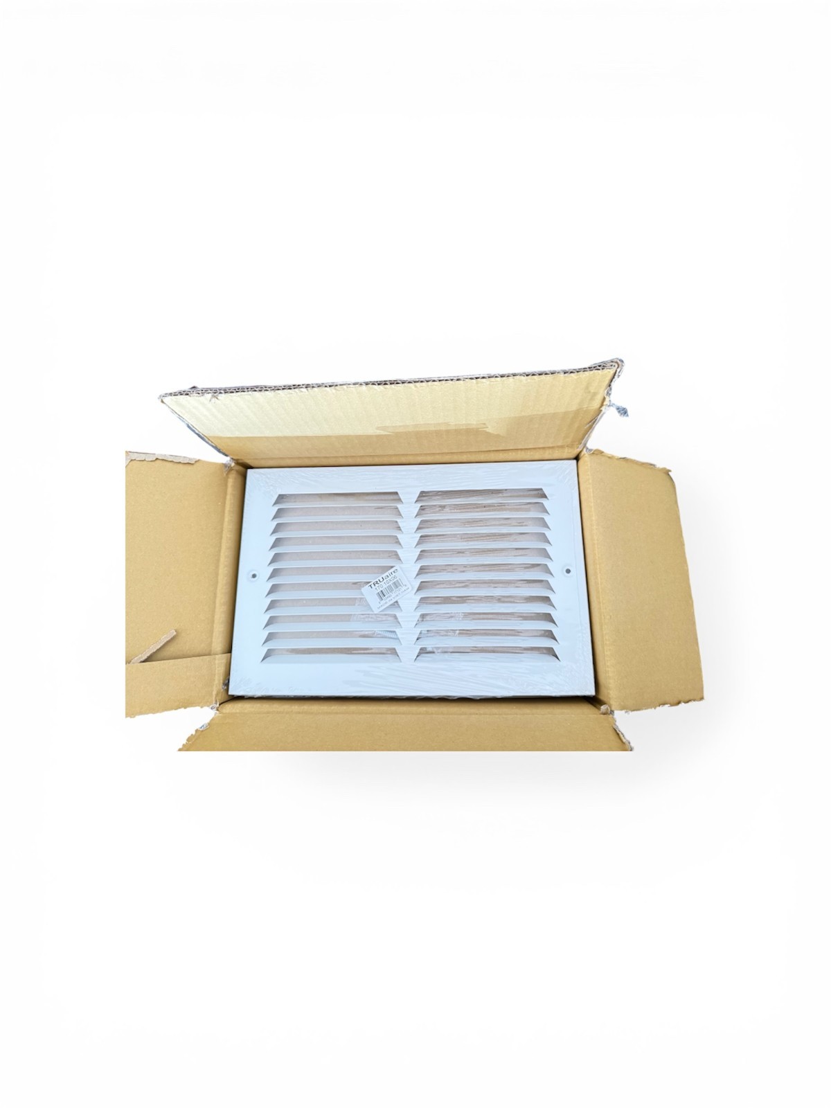 10 In. X 6 In. White Stamped Return Air vent grille (Box of 20)- NEW