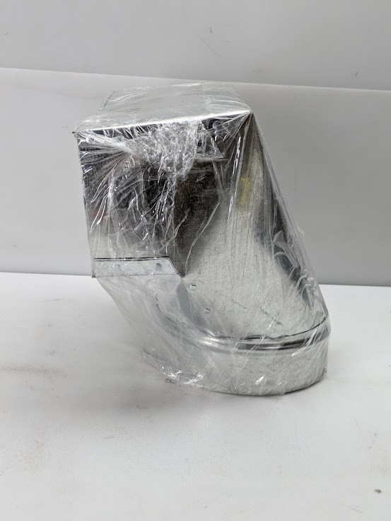 Master Flow Stack Boot 10 in. x 3-1/4 in. to 6 in. 90 Degree Galvanized Steel