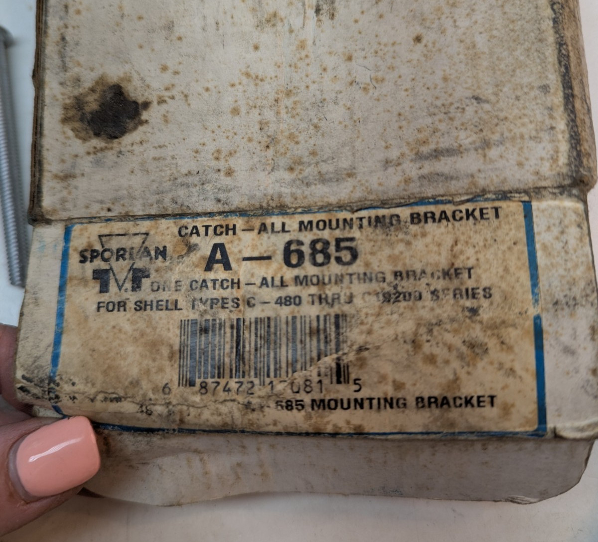 Sporlan A-685 Mounting Bracket Assembly for Shell Type C Gray