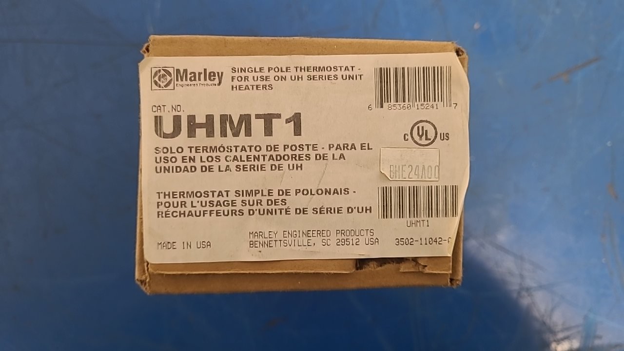 Marley UHMT1 Single Pole Thermostat for UH Series Unit Heaters 3502-11042