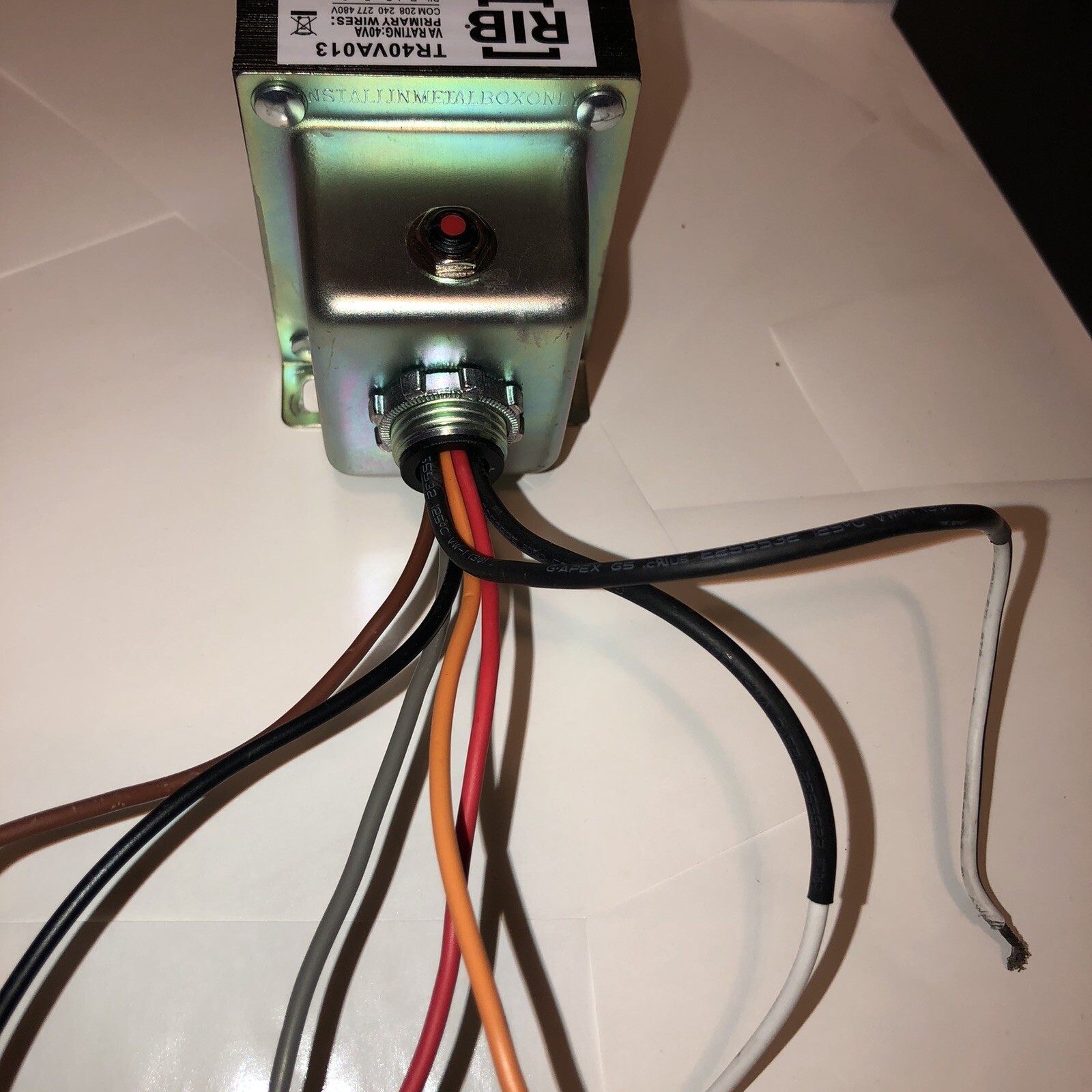 RIB TR40VA013 Transformer 40 VA 120 Vac