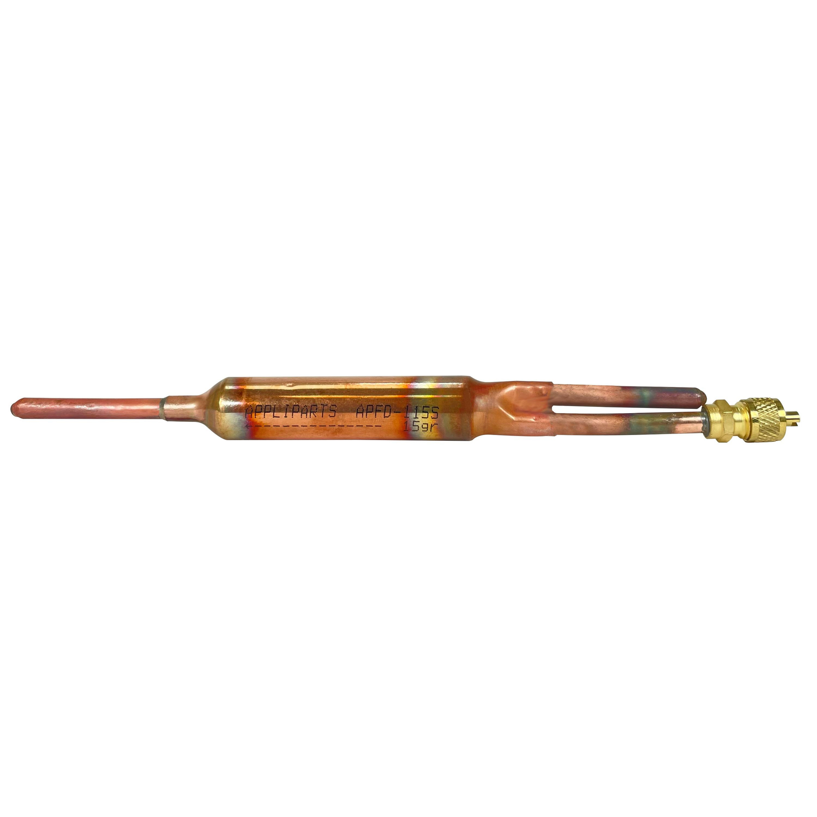 Appli Parts APFD-115S Copper Liquid line filter dryer with Charging Service Valv