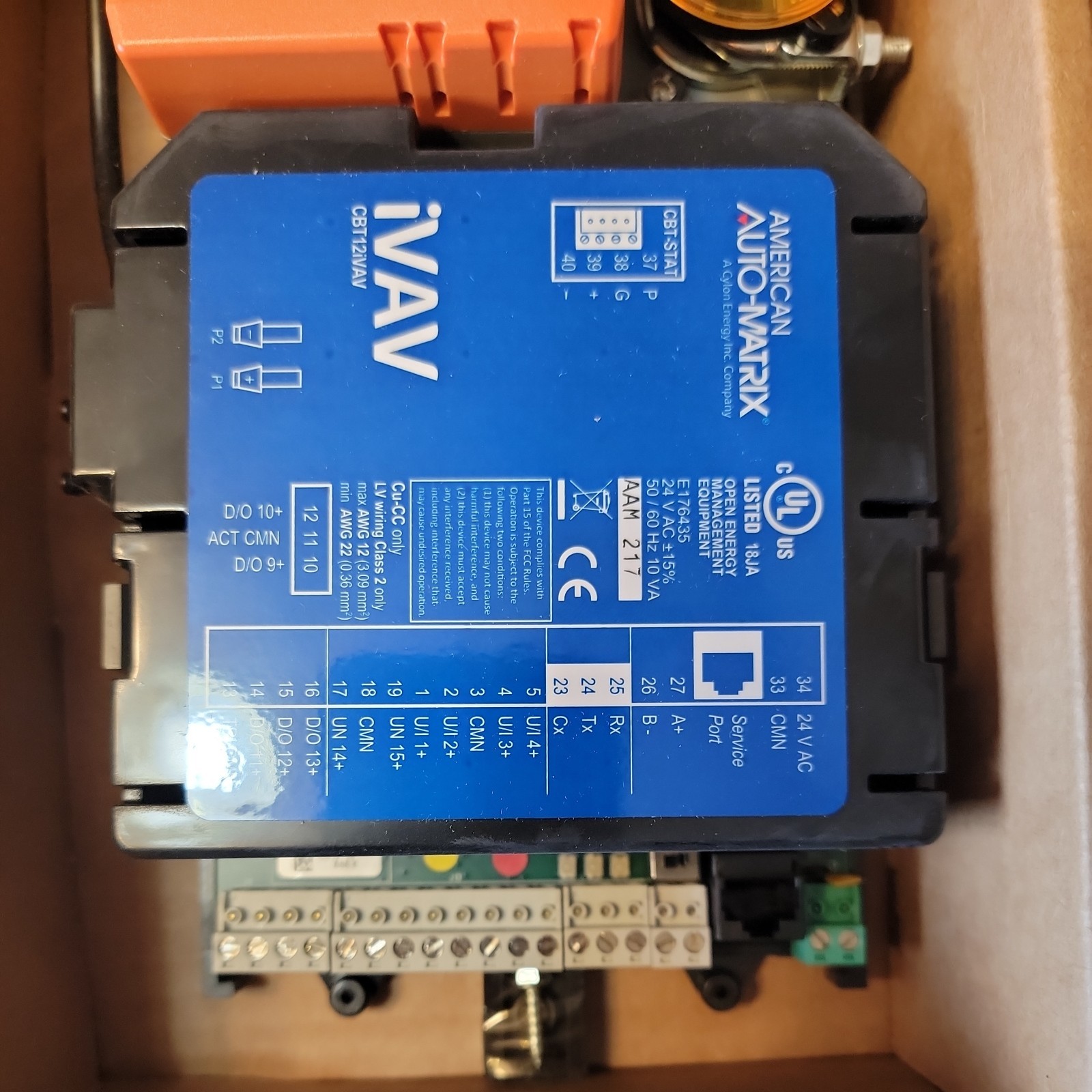American Auto Matrix CBT12iVAV Terminal Unit Controller