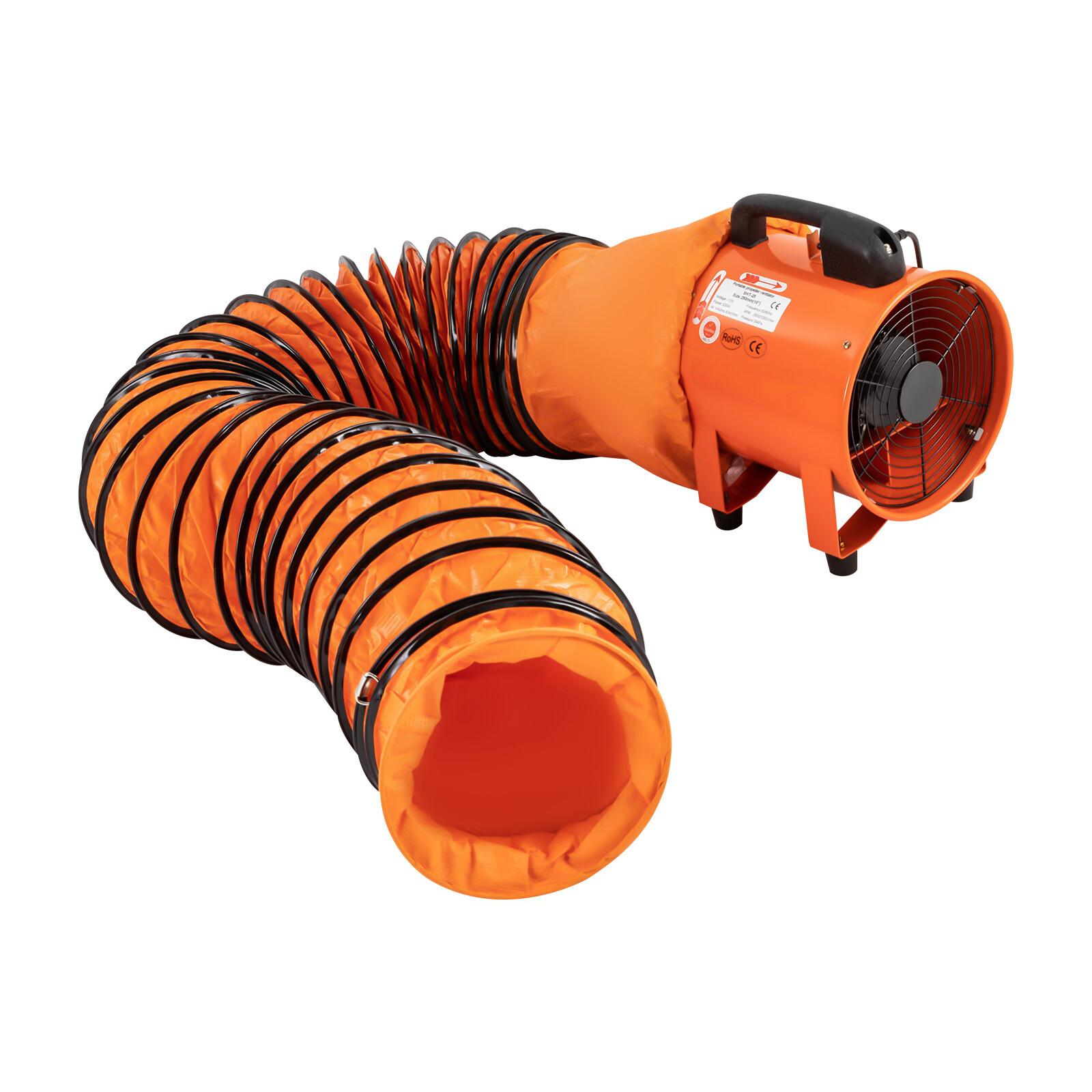 10″ Extractor Fan Blower Duct Hose Ventilator Portable Industrial Air Mover 320W