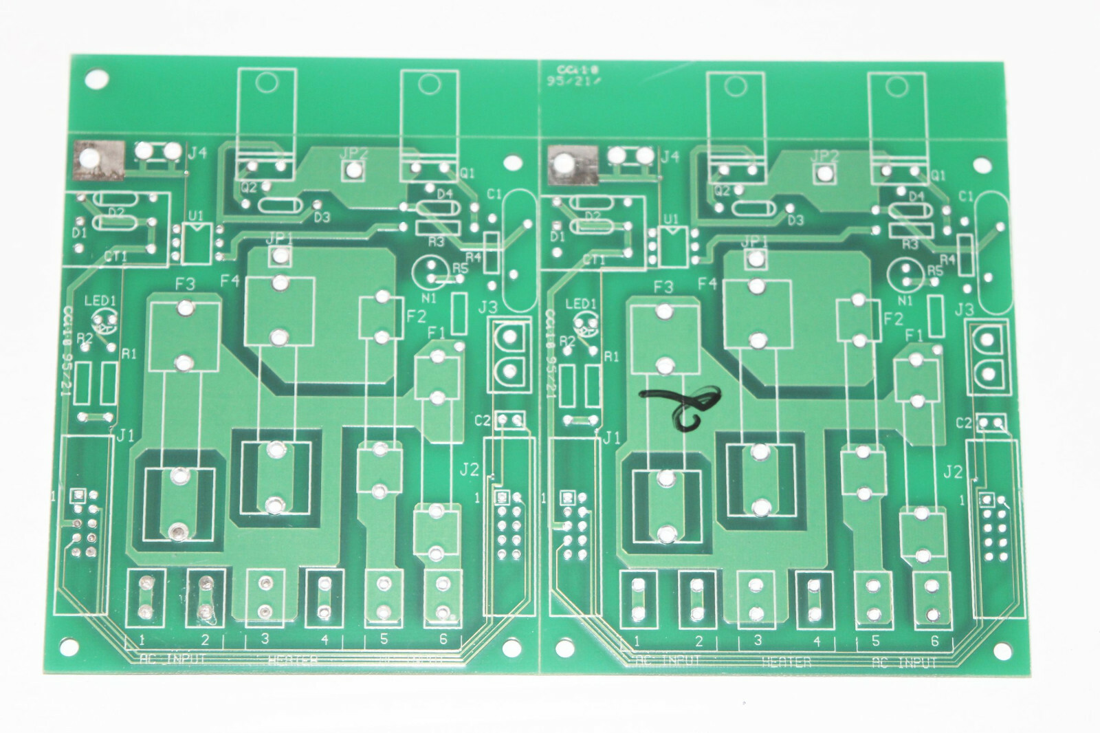 2x Lot – 170690 Rev D Furnace AC Prototype Green PCB Circuit Control Board HVAC